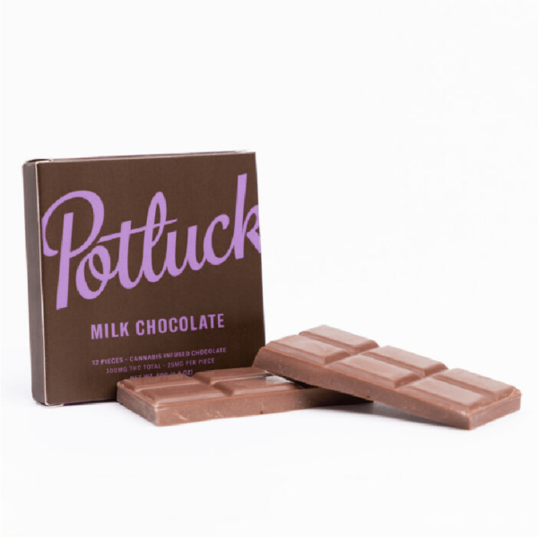 Potluck – Infused Chocolate – Milk Chocolate – 300mg THC | Canna Cabana Canada