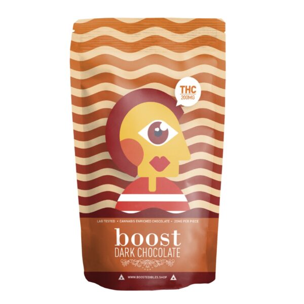 Boost – THC Dark Chocolate Bars – 200mg | Canna Cabana Canada