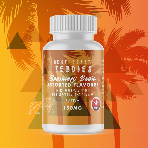 West Coast Teddies – Sunshine Bears – Sativa (150mg) | Canna Cabana Canada
