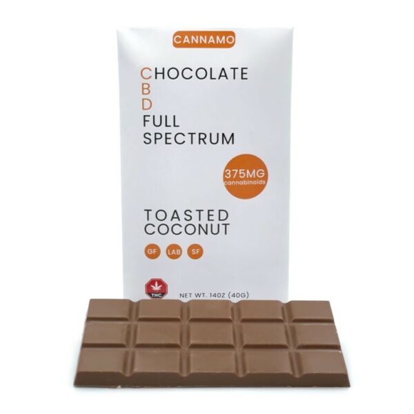 Cannamo – Full Spectrum CBD Chocolate – 375mg – Toasted Coconut | Canna Cabana Canada
