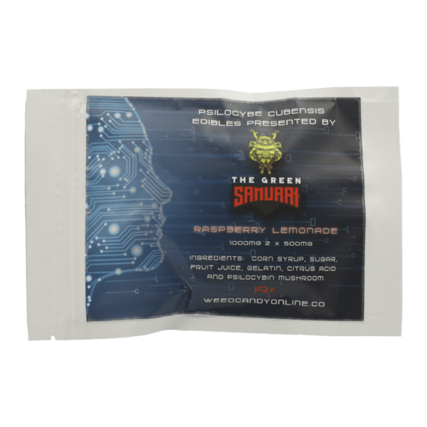 The Green Samurai – Shroom Gummies – Raspberry Lemonade – 1g | Canna Cabana Canada