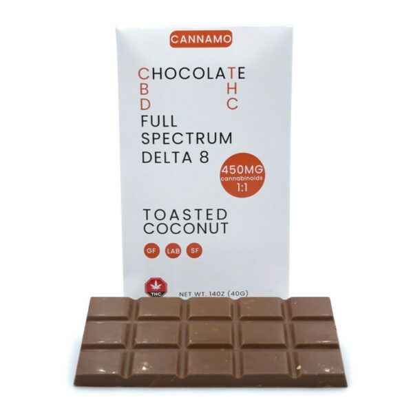 Cannamo – Full Spectrum CBD 1:1 Delta 8 Chocolate – 450mg | Canna Cabana Canada