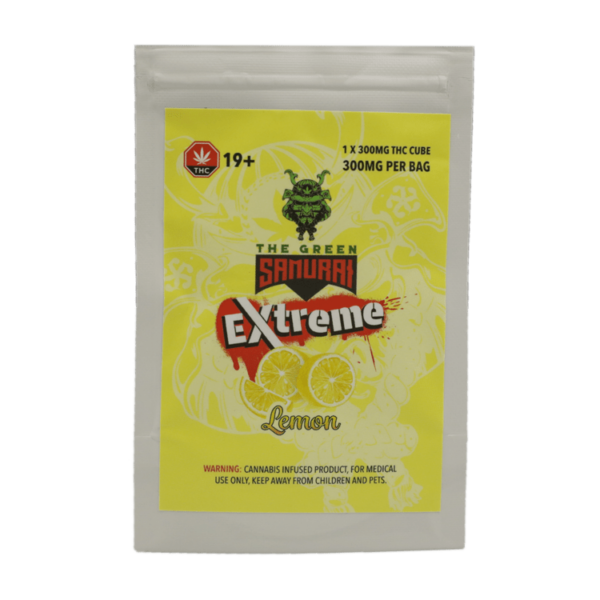 Green Samurai Extreme – Lemon Gummy – 300mg THC | Canna Cabana Canada